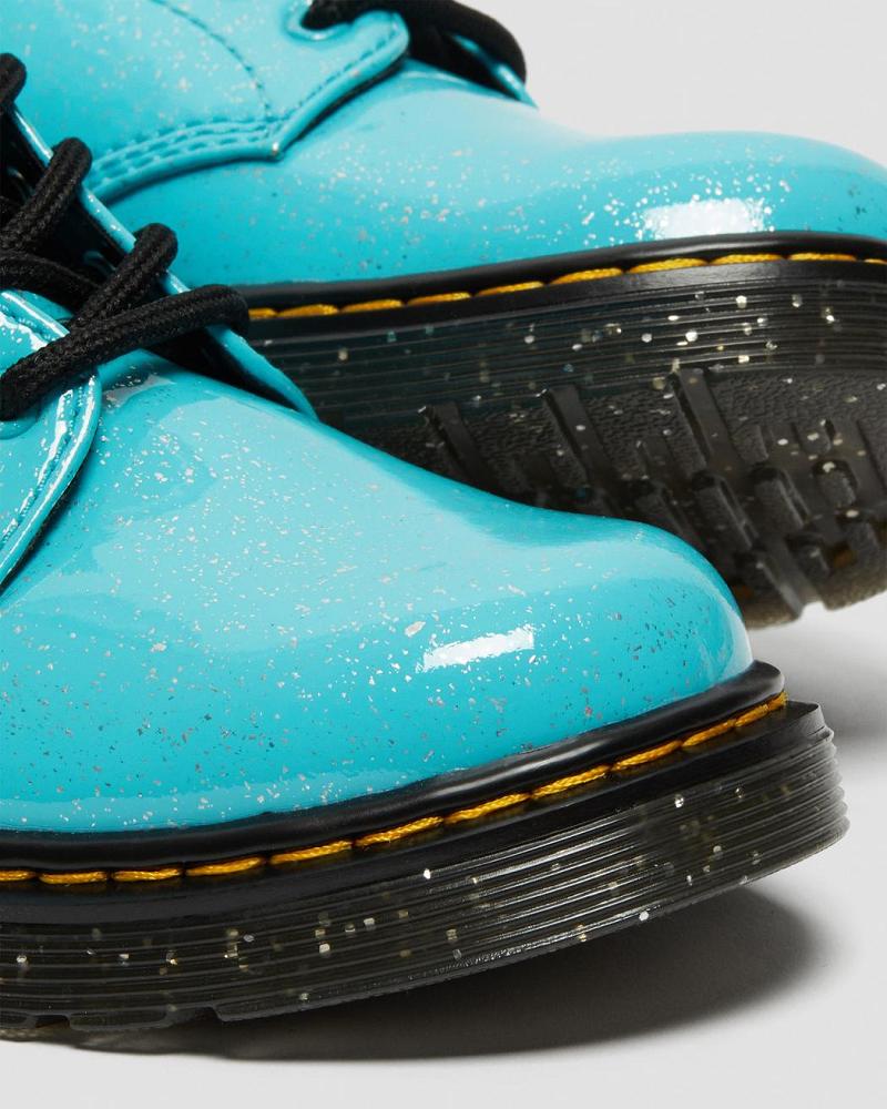 Dr Martens Junior 1460 Glitter Veterlaarzen Kinderen Turquoise | NL 144NWY